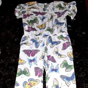 GYMBOREE Girls Romper, Jumper, Spring Time, Butterflies